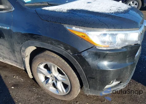 2015 Toyota Highlander Hybrid Limited from USA, damaged, VIN 5TDDCRFH4FS009302